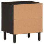 Nattbord Svart 40X33X46 Cm Heltre Mango
