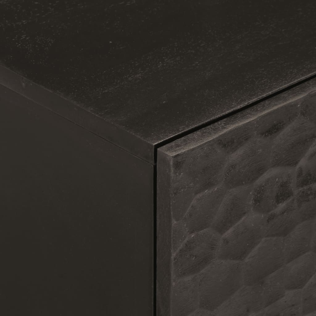Nattbord Svart 40X33X46 Cm Heltre Mango