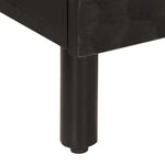 Nattbord Svart 40X33X46 Cm Heltre Mango