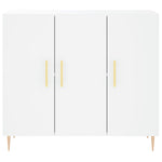 Skjenk Hvit 90X34X80 Cm Konstruert Tre