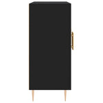 Skjenk Svart 90X34X80 Cm Konstruert Tre