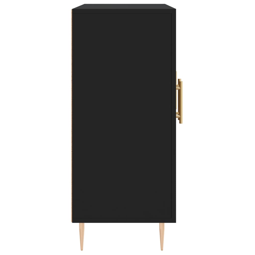 Skjenk Svart 90X34X80 Cm Konstruert Tre