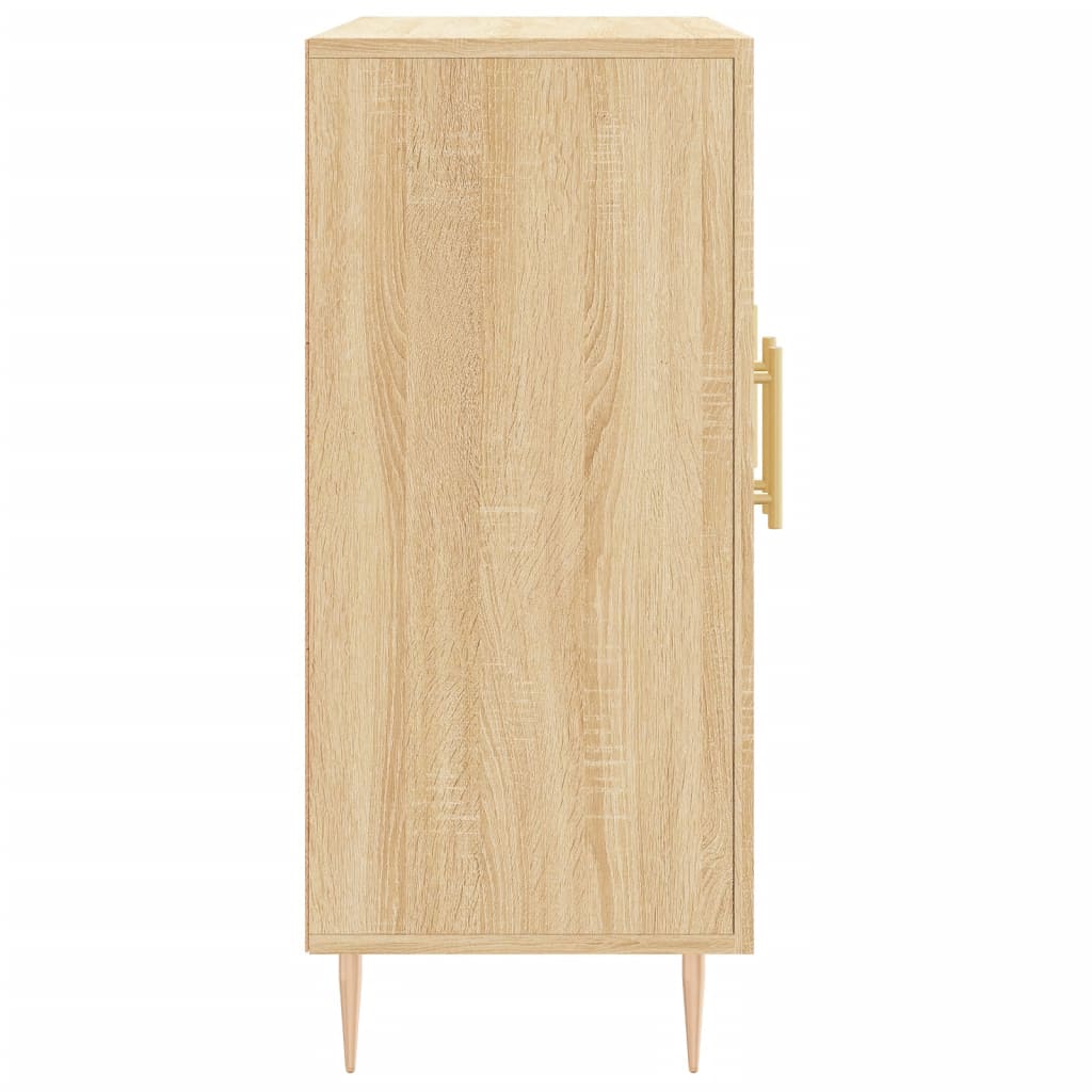 Skjenk Sonoma Eik 90X34X80 Cm Konstruert Tre