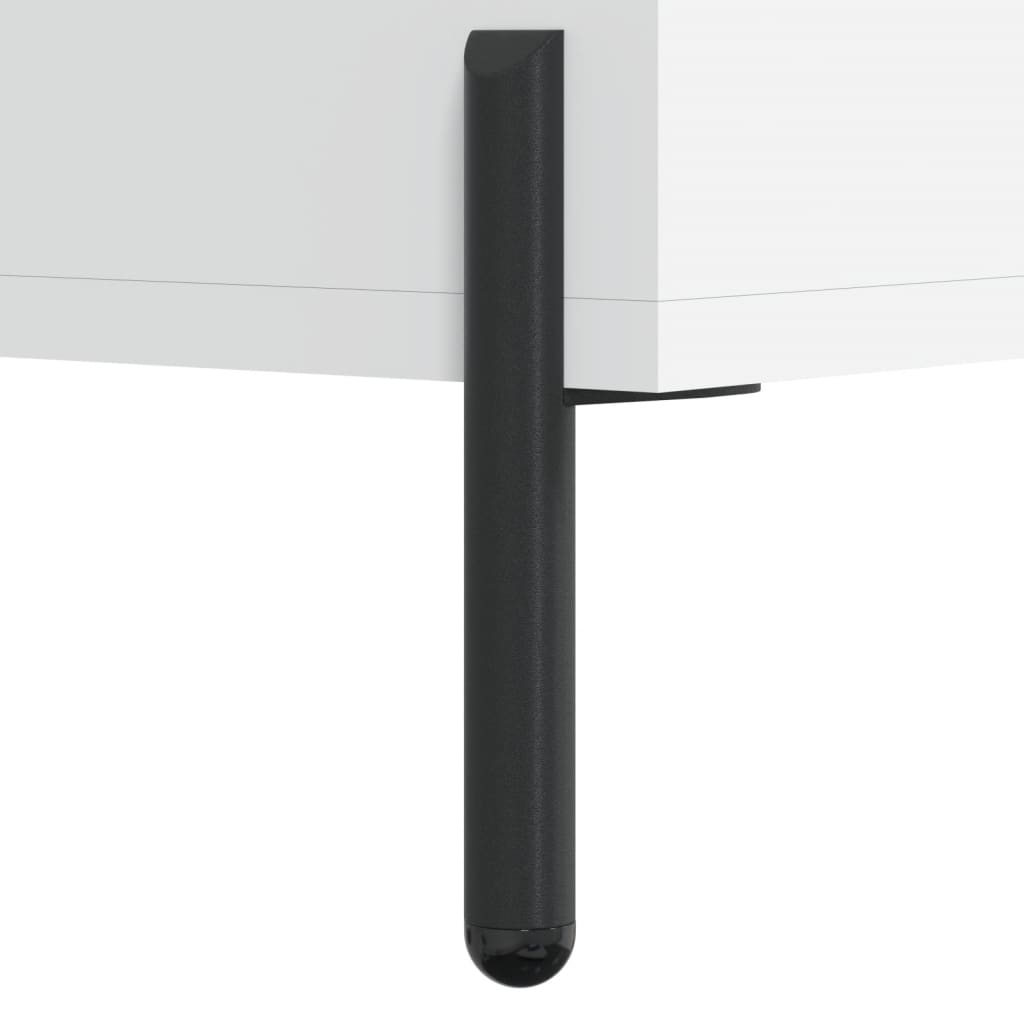 Skjenk Hvit 90X34X80 Cm Konstruert Tre