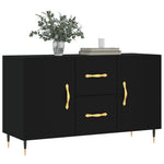 Skjenk Svart 100X36X60 Cm Konstruert Tre