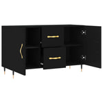 Skjenk Svart 100X36X60 Cm Konstruert Tre