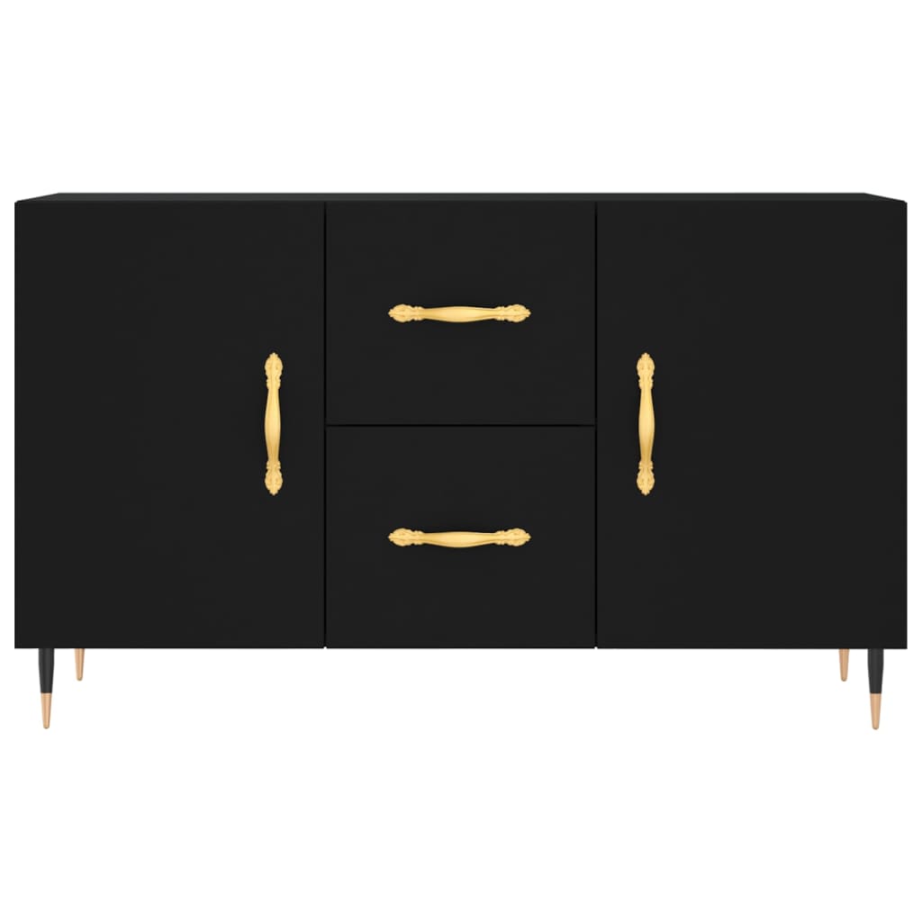 Skjenk Svart 100X36X60 Cm Konstruert Tre