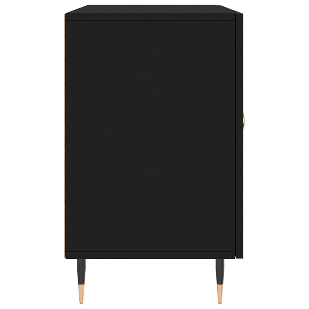 Skjenk Svart 100X36X60 Cm Konstruert Tre