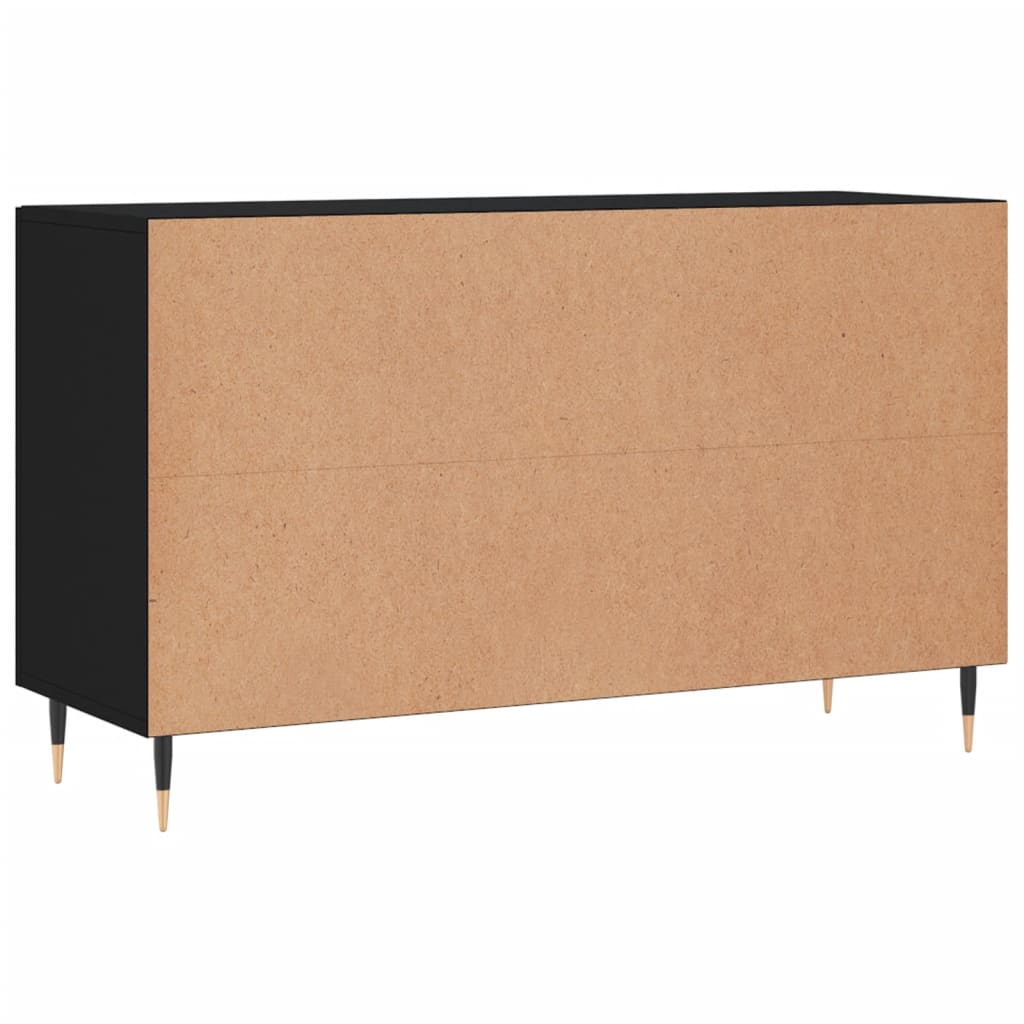 Skjenk Svart 100X36X60 Cm Konstruert Tre
