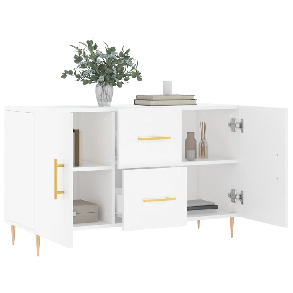 Skjenk Hvit 100X36X60 Cm Konstruert Tre