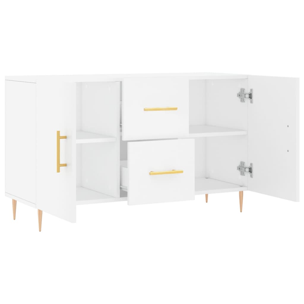 Skjenk Hvit 100X36X60 Cm Konstruert Tre