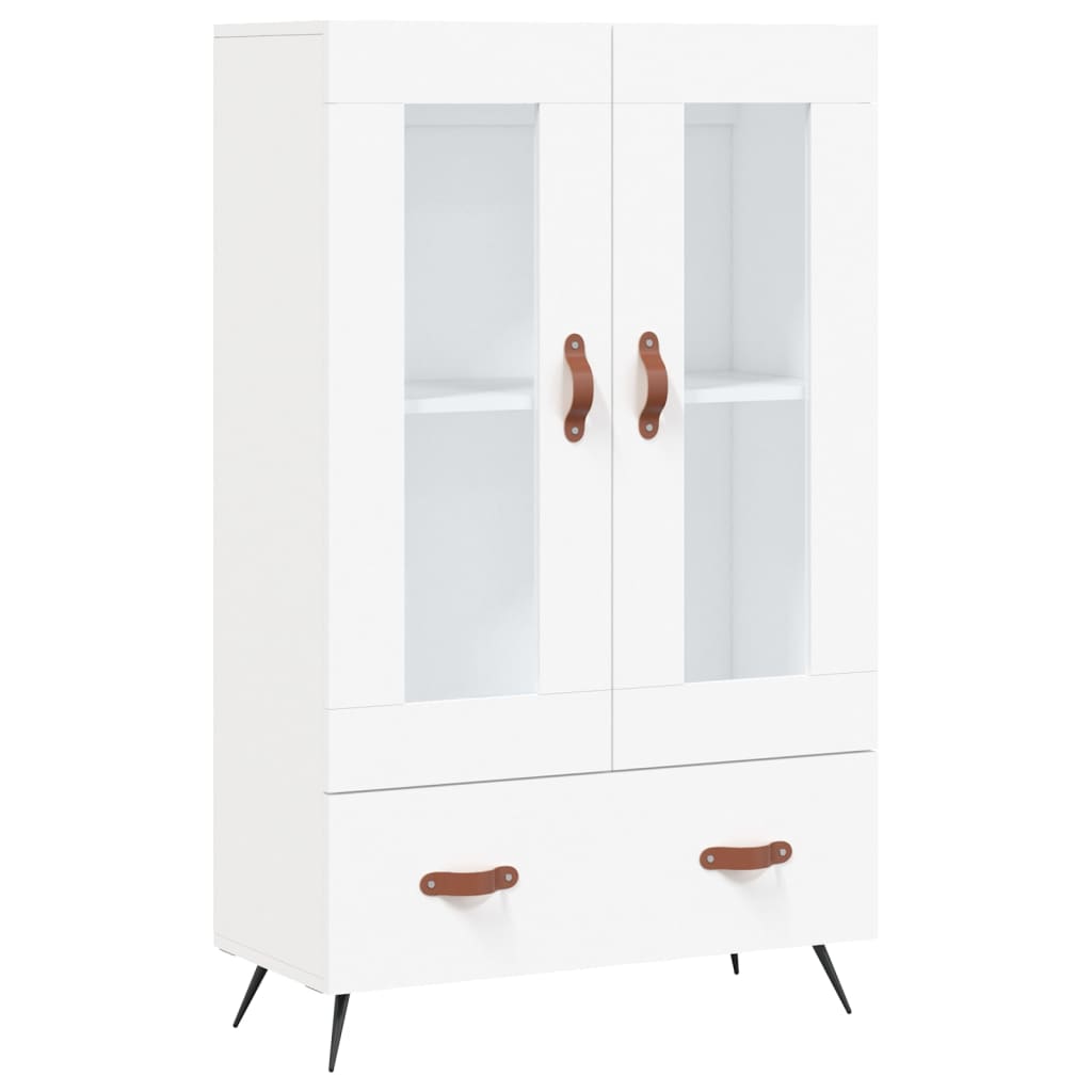 Highboard Hvit 69,5X31X115 Cm Konstruert Tre