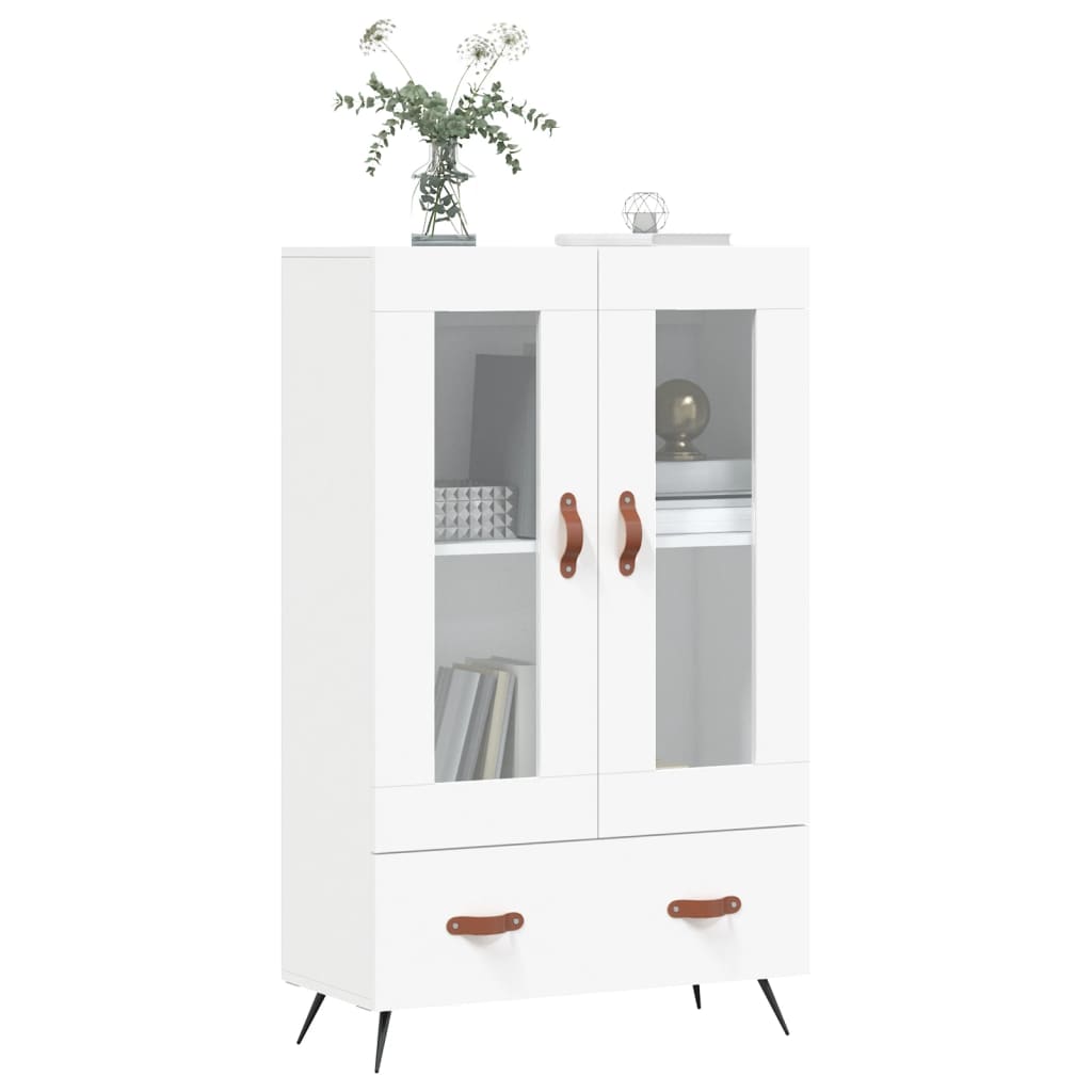 Highboard Hvit 69,5X31X115 Cm Konstruert Tre
