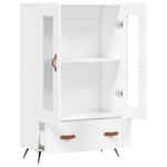 Highboard Hvit 69,5X31X115 Cm Konstruert Tre