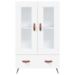Highboard Hvit 69,5X31X115 Cm Konstruert Tre