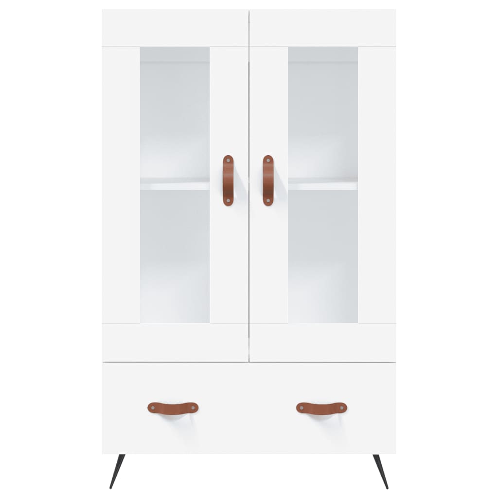 Highboard Hvit 69,5X31X115 Cm Konstruert Tre