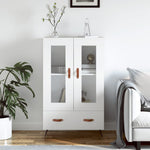 Highboard Hvit 69,5X31X115 Cm Konstruert Tre