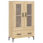 Highboard Sonoma Eik 69,5X31X115 Cm Konstruert Tre