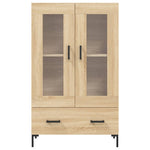 Highboard Sonoma Eik 69,5X31X115 Cm Konstruert Tre