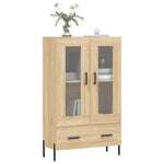 Highboard Sonoma Eik 69,5X31X115 Cm Konstruert Tre