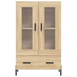 Highboard Sonoma Eik 69,5X31X115 Cm Konstruert Tre