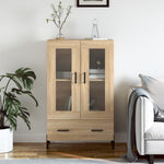 Highboard Sonoma Eik 69,5X31X115 Cm Konstruert Tre