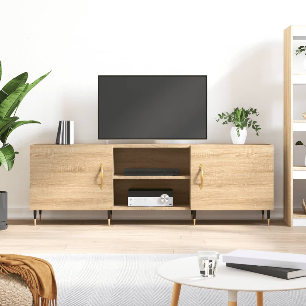 Tv-Benk Sonoma Eik 150X30X50 Cm Konstruert Tre