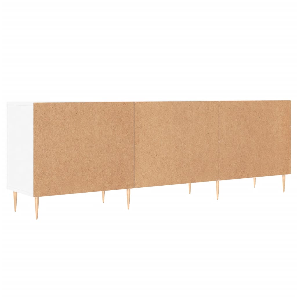Tv-Benk Hvit 150X30X50 Cm Konstruert Tre