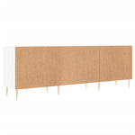 Tv-Benk Hvit 150X30X50 Cm Konstruert Tre