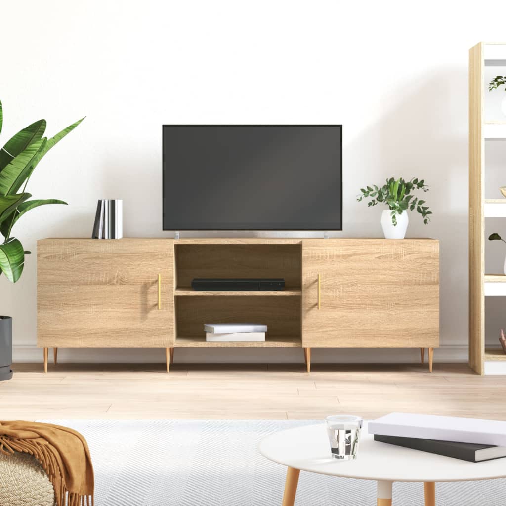 Tv-Benk Sonoma Eik 150X30X50 Cm Konstruert Tre