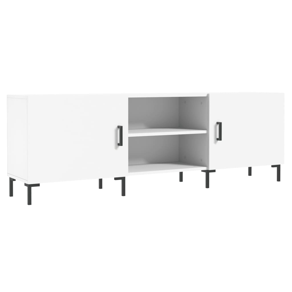 Tv-Benk Hvit 150X30X50 Cm Konstruert Tre
