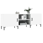 Tv-Benk Hvit 150X30X50 Cm Konstruert Tre