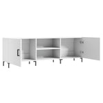 Tv-Benk Hvit 150X30X50 Cm Konstruert Tre