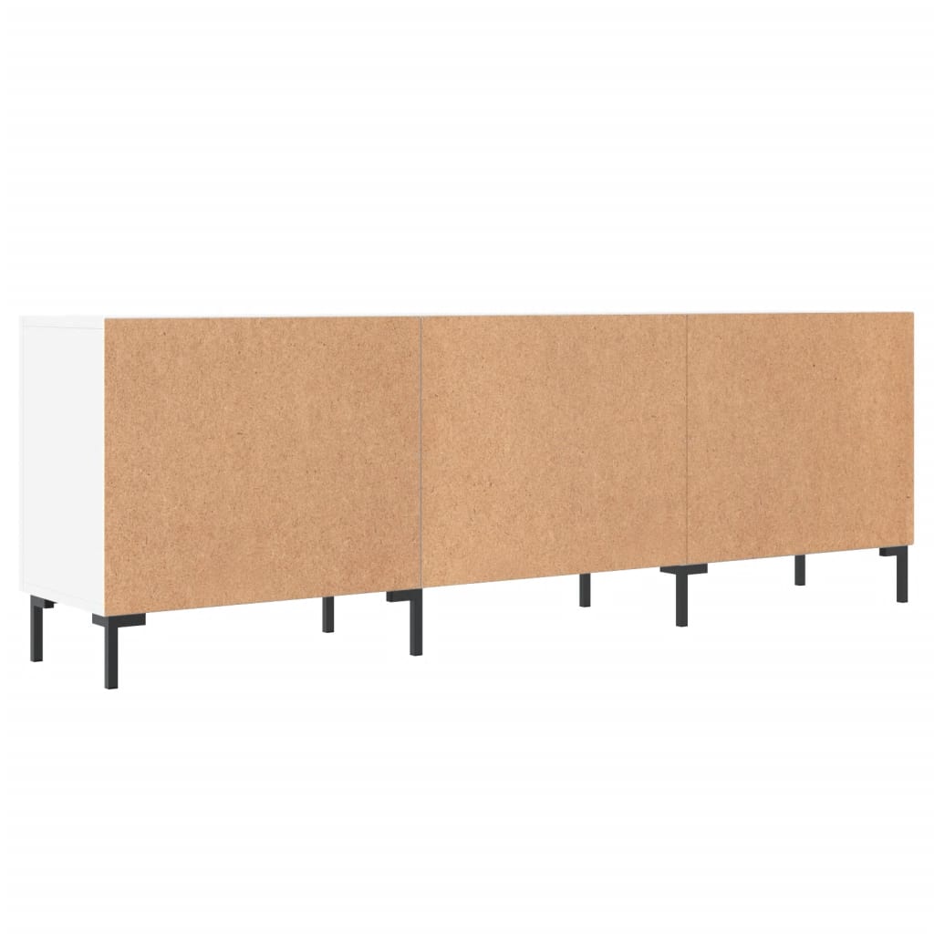 Tv-Benk Hvit 150X30X50 Cm Konstruert Tre