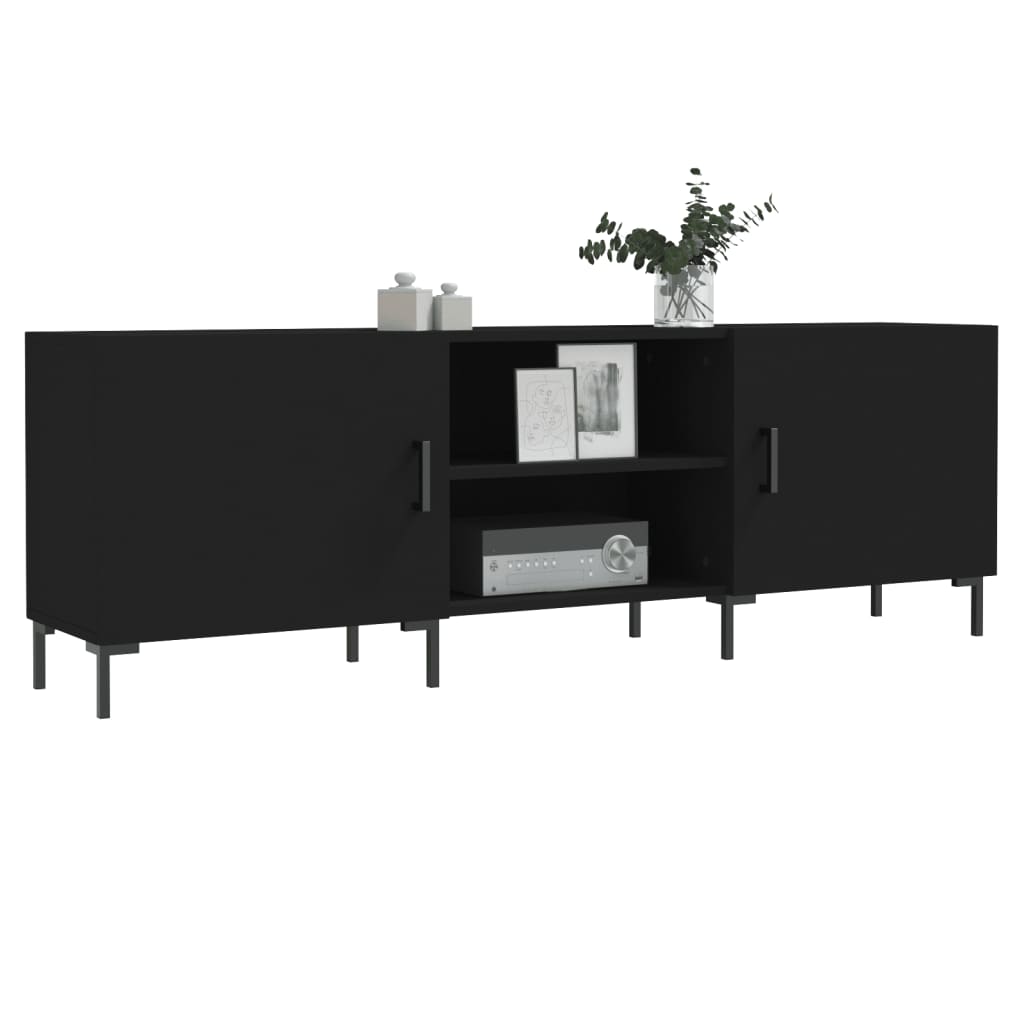 Tv-Benk Svart 150X30X50 Cm Konstruert Tre