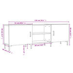 Tv-Benk Svart 150X30X50 Cm Konstruert Tre