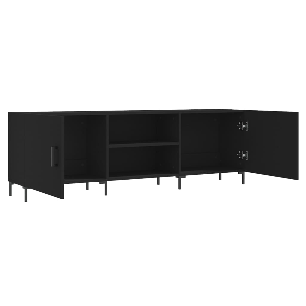 Tv-Benk Svart 150X30X50 Cm Konstruert Tre