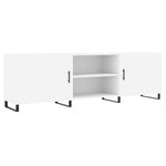 Tv-Benk Hvit 150X30X50 Cm Konstruert Tre