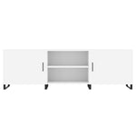 Tv-Benk Hvit 150X30X50 Cm Konstruert Tre