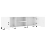 Tv-Benk Hvit 150X30X50 Cm Konstruert Tre