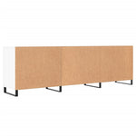 Tv-Benk Hvit 150X30X50 Cm Konstruert Tre