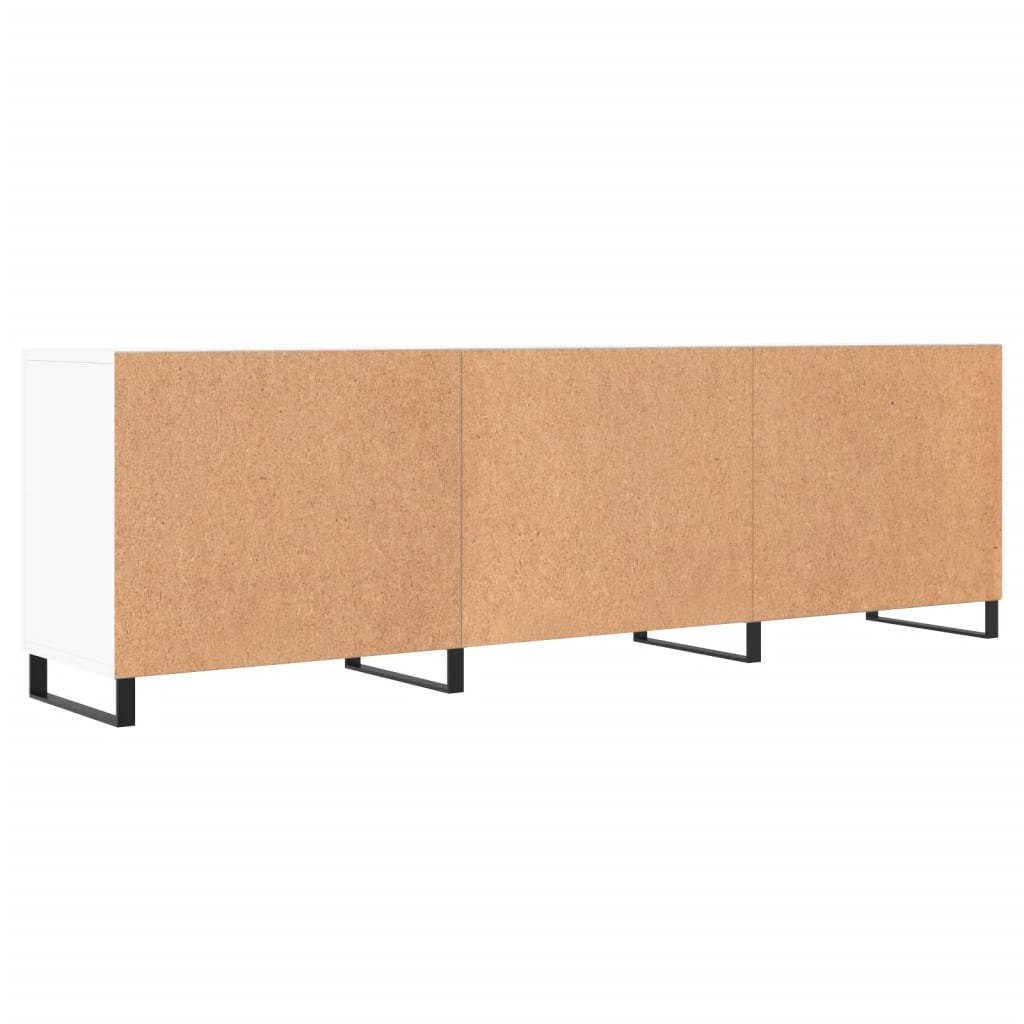 Tv-Benk Hvit 150X30X50 Cm Konstruert Tre