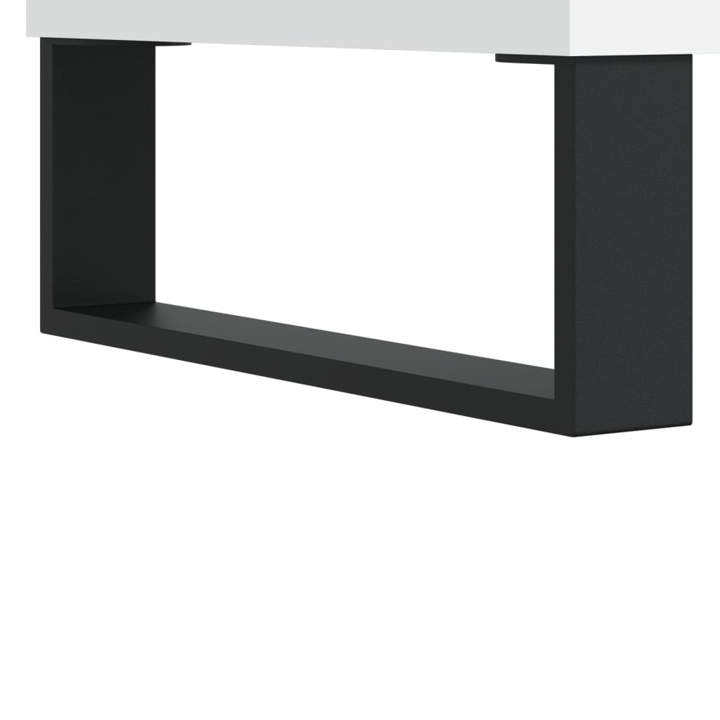 Tv-Benk Hvit 150X30X50 Cm Konstruert Tre