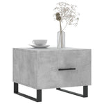 Salongbord 2 Stk Betonggrå 50X50X40 Cm Konstruert Tre