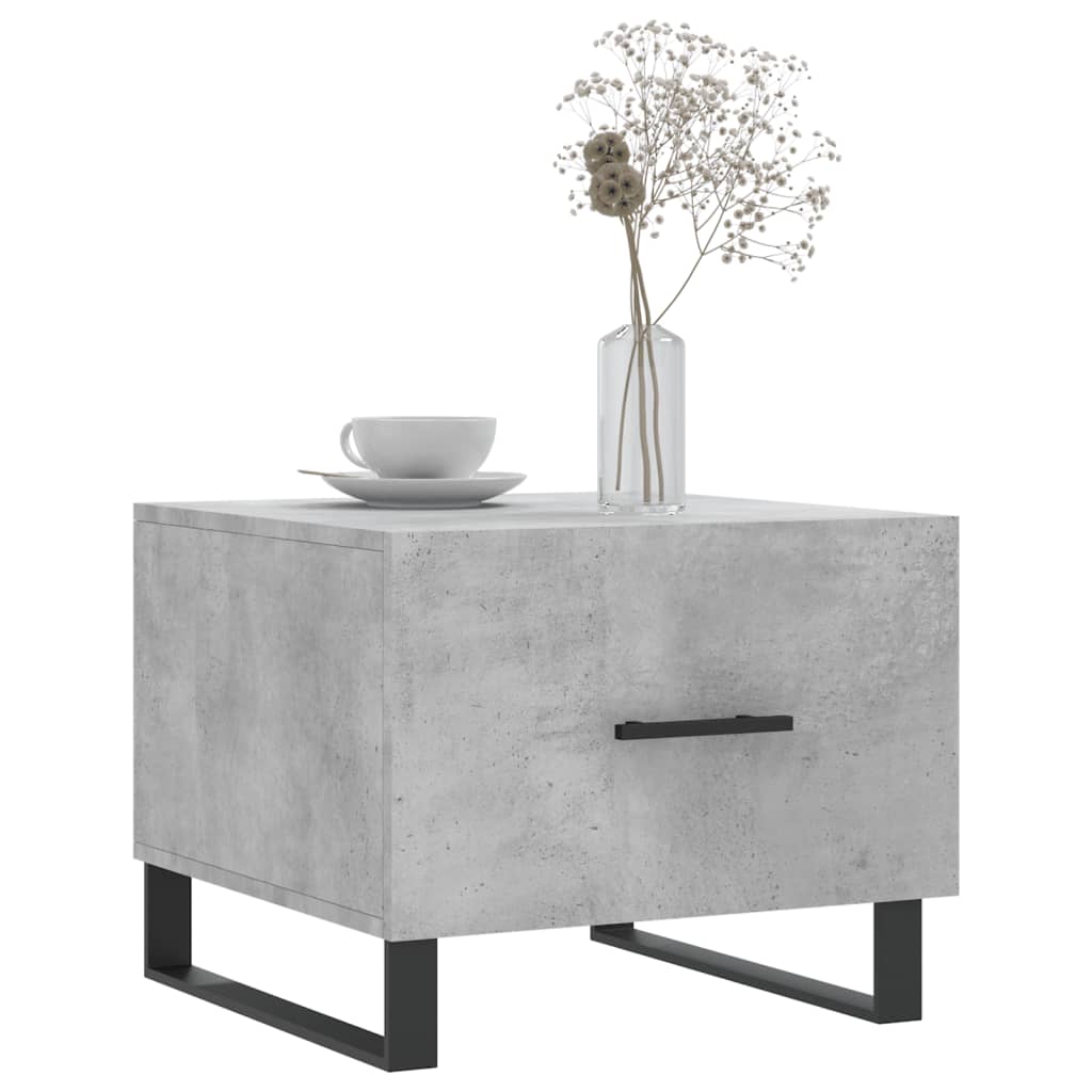 Salongbord 2 Stk Betonggrå 50X50X40 Cm Konstruert Tre
