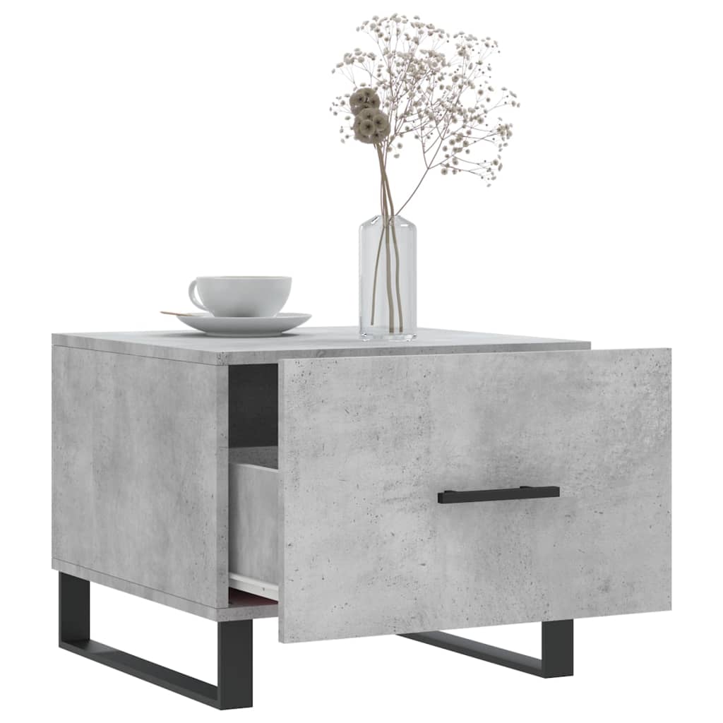 Salongbord 2 Stk Betonggrå 50X50X40 Cm Konstruert Tre
