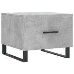 Salongbord 2 Stk Betonggrå 50X50X40 Cm Konstruert Tre