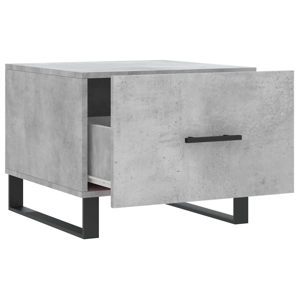 Salongbord 2 Stk Betonggrå 50X50X40 Cm Konstruert Tre