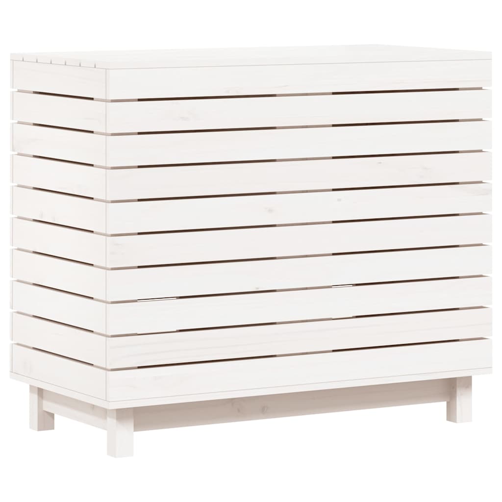 Skittentøyskurv Hvit 88,5X44X76 Cm Heltre Furu