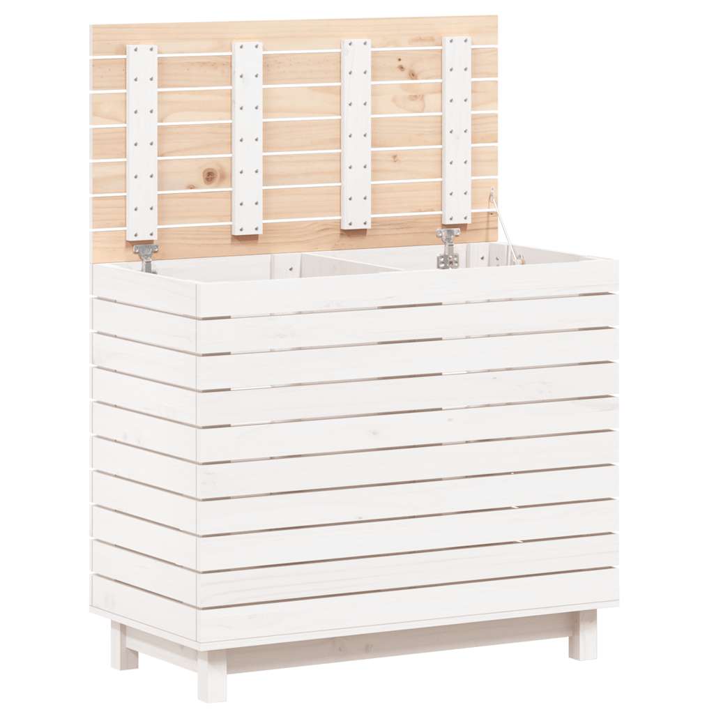 Skittentøyskurv Hvit 88,5X44X76 Cm Heltre Furu